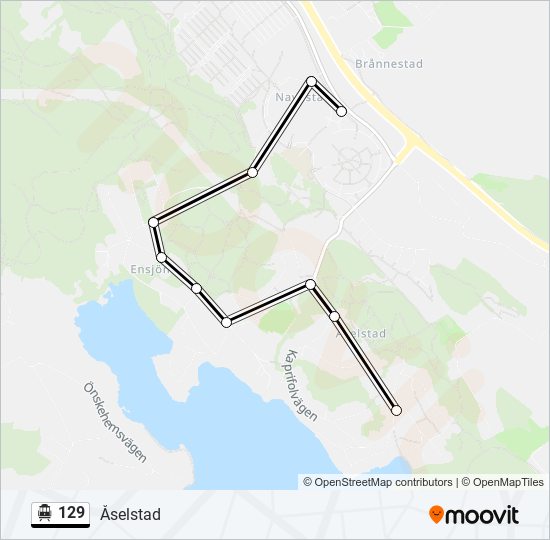 129 cable car Line Map