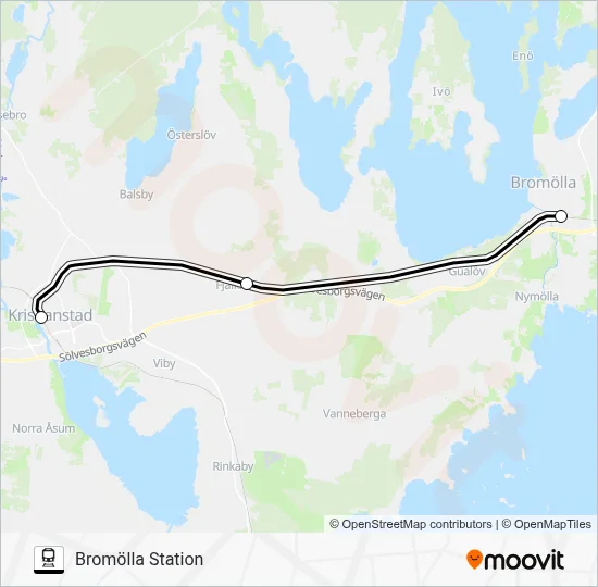 PÅGATÅGEN Train Line Map