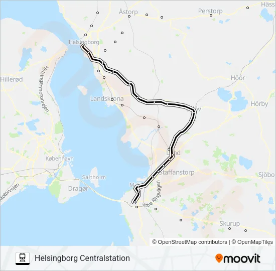 PÅGATÅGEN  Linje karta