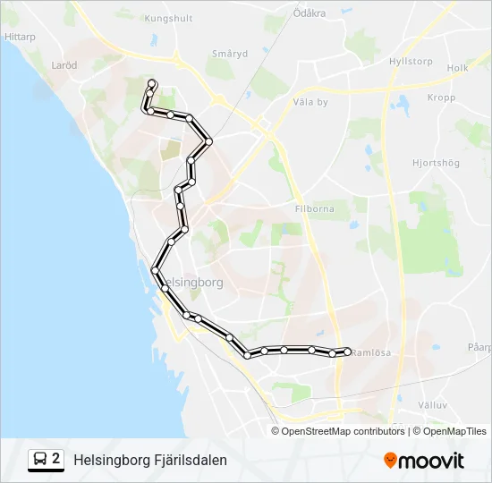 2 Bus Line Map