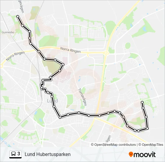 3 Bus Line Map