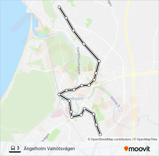 3 Bus Line Map