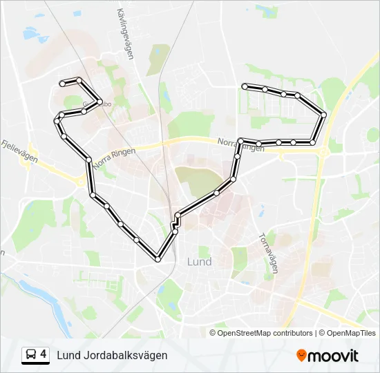 4 Bus Line Map