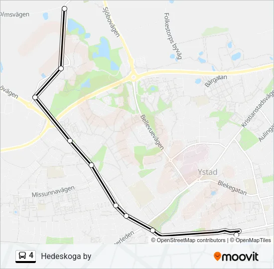 4 Bus Line Map