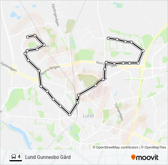4 Bus Line Map