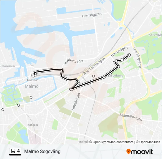 4 Bus Line Map