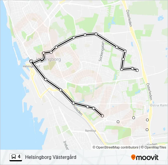 4 Bus Line Map