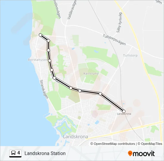 4 Bus Line Map