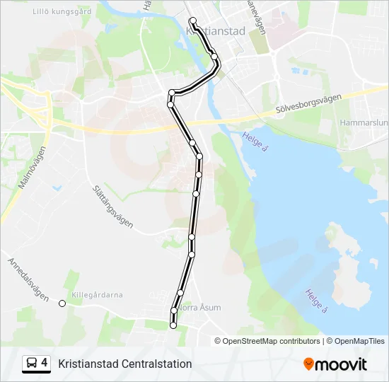 4 Bus Line Map