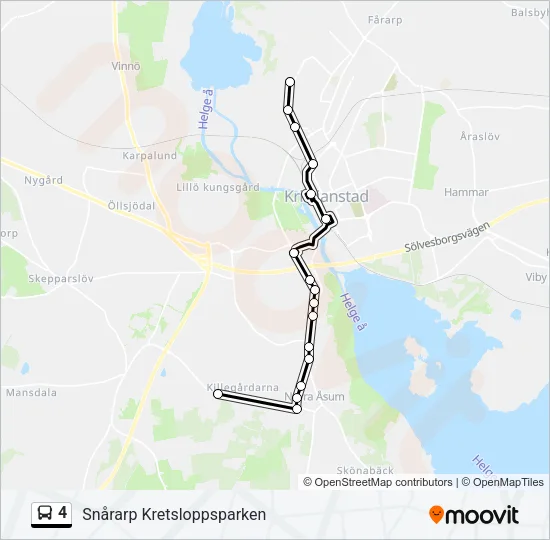 4 Bus Line Map