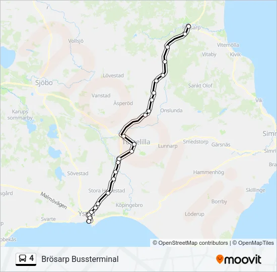 4 Bus Line Map