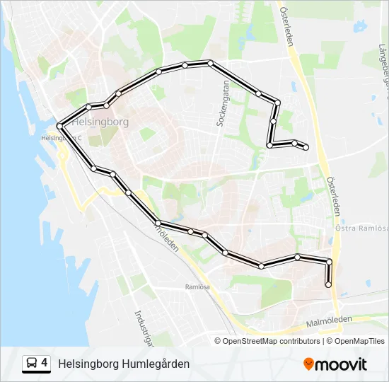 4 Bus Line Map