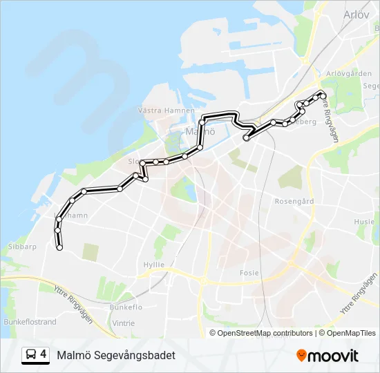 4 Bus Line Map