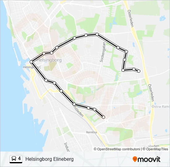 4 Bus Line Map