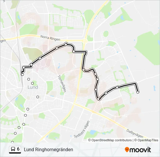 6 Bus Line Map