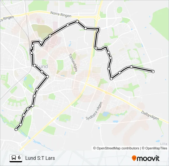 6 Bus Line Map