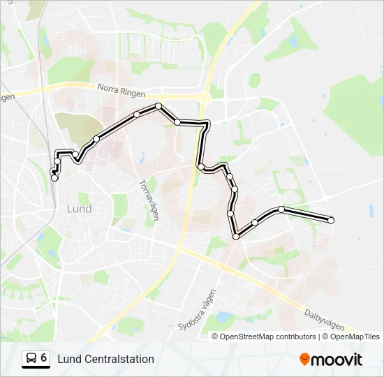 6 Bus Line Map