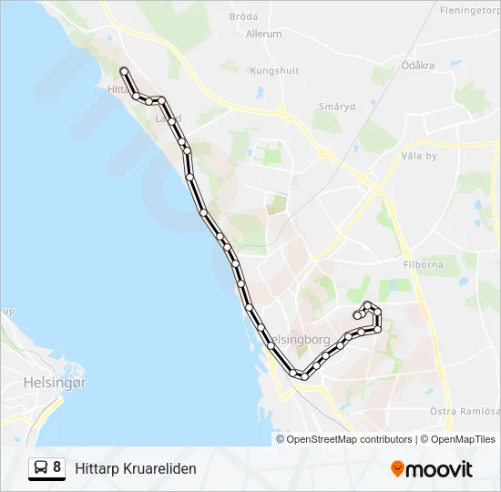 8 Bus Line Map
