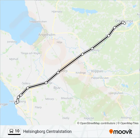 10 Bus Line Map