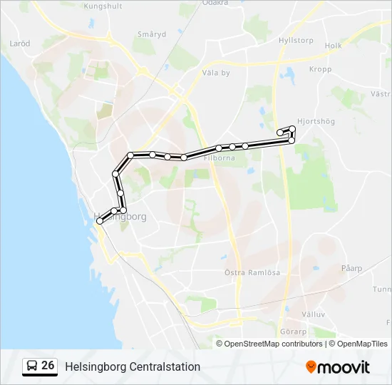 26 Bus Line Map