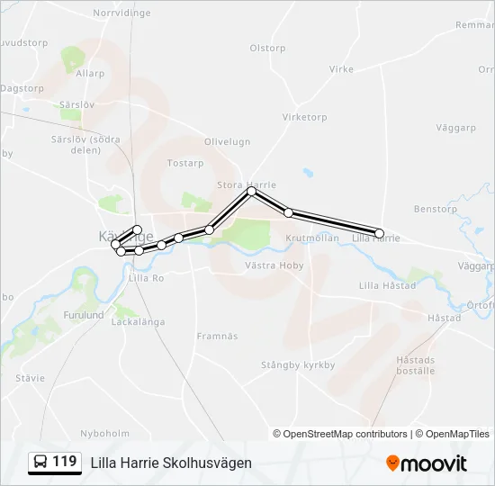 119 Bus Line Map