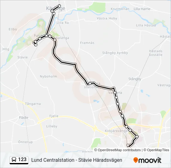 123 Bus Line Map