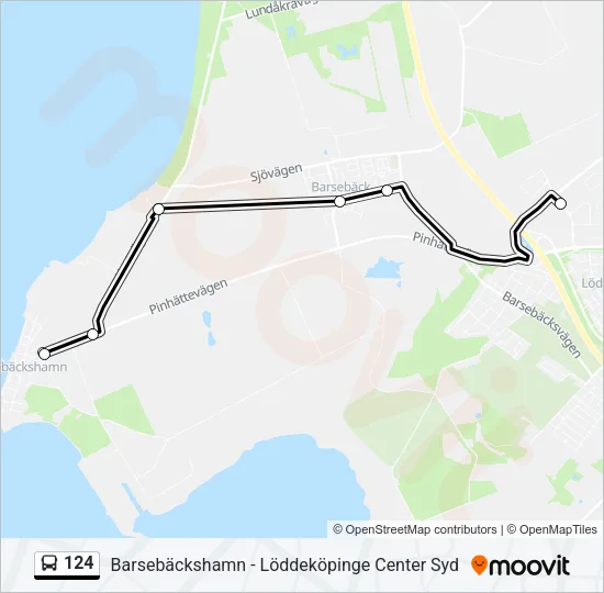 124 Bus Line Map