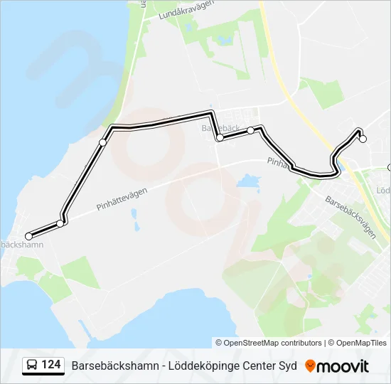 124 Bus Line Map