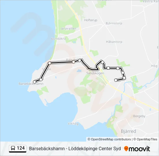124 Bus Line Map