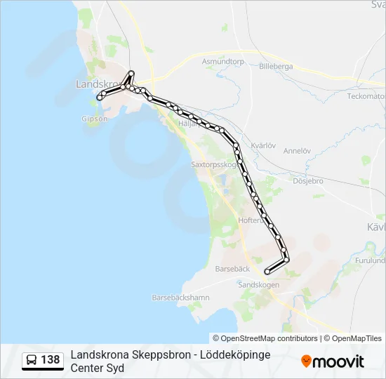 138 Bus Line Map