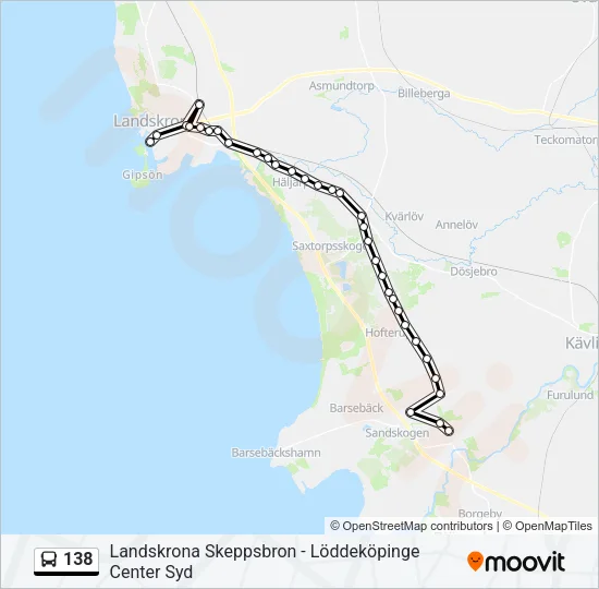 138 Bus Line Map
