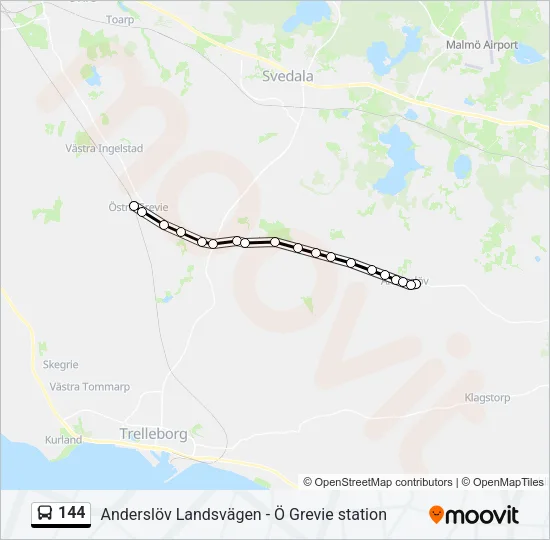 144 Bus Line Map
