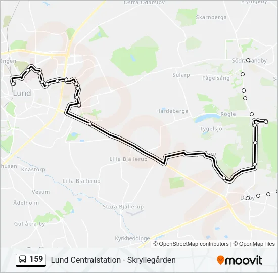 159 Bus Line Map