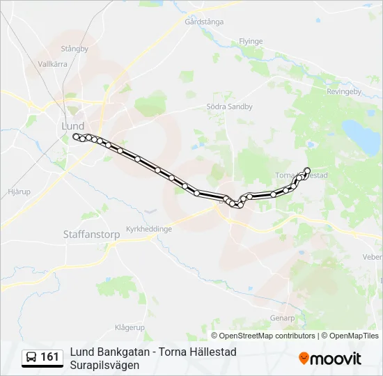 161 Bus Line Map