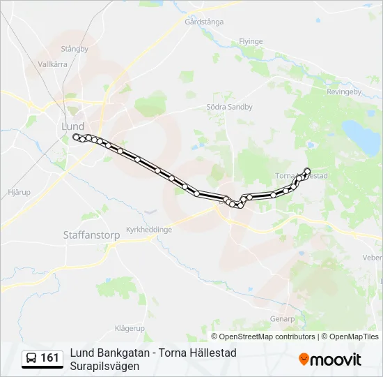 161 Bus Line Map
