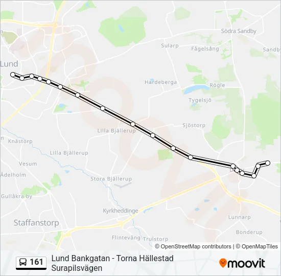 161 Bus Line Map