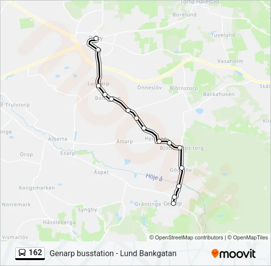 162 Bus Line Map