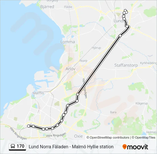 170 Bus Line Map