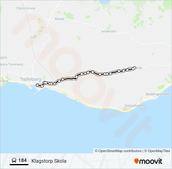 184  Line Map