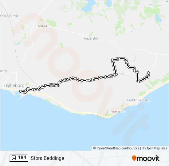 184  Line Map