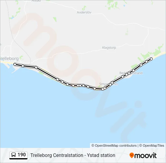 190 Bus Line Map
