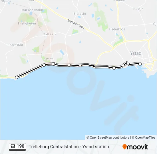 190 Bus Line Map