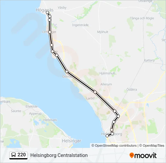 220 Bus Line Map