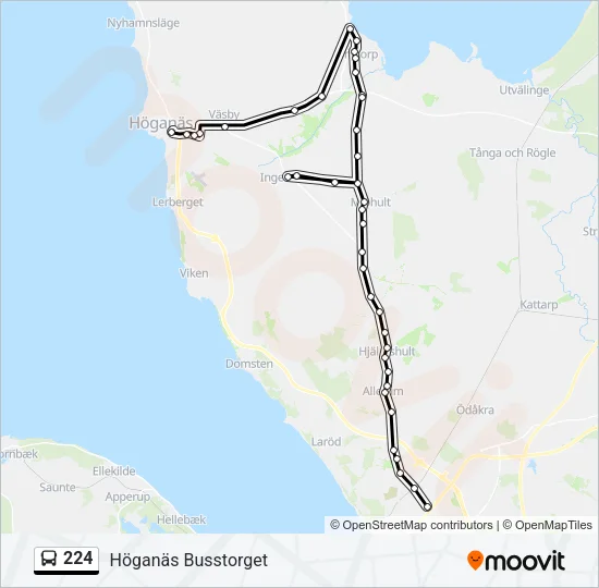224 Bus Line Map