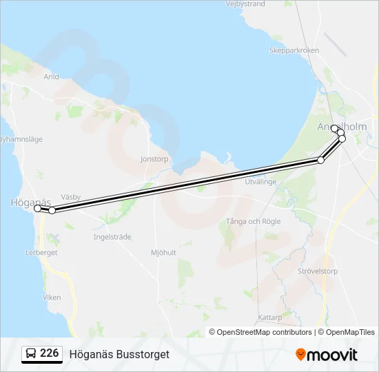 226 Bus Line Map