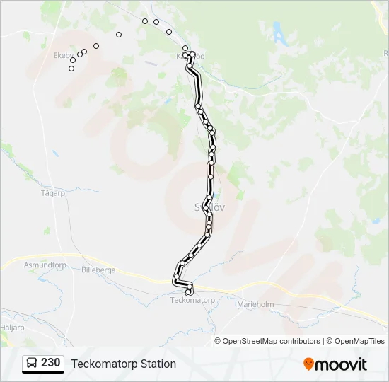 230 Bus Line Map