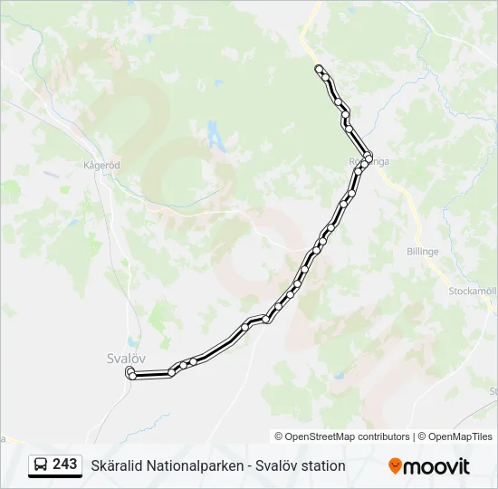 243 Bus Line Map