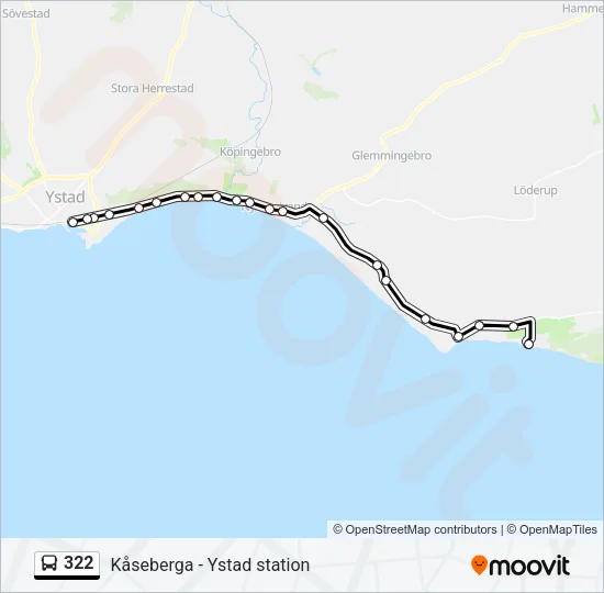322 Bus Line Map