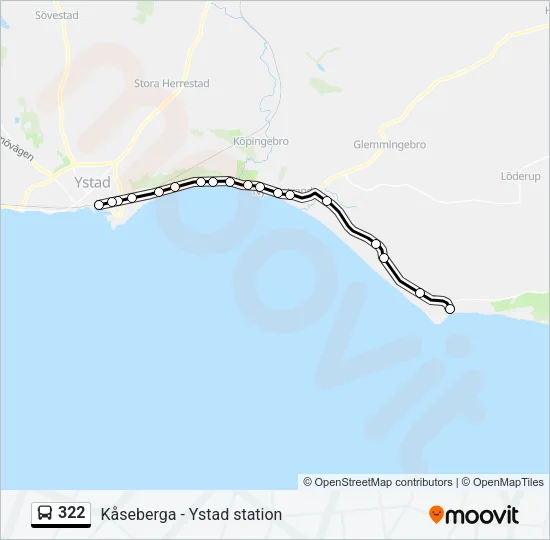 322 Bus Line Map