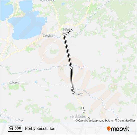 330 Route: Schedules, Stops & Maps - Hörby Busstation (Updated)